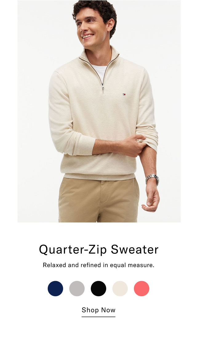 Quarter-Zip Sweater Relaxed and refined in equal measure. Shop Now 