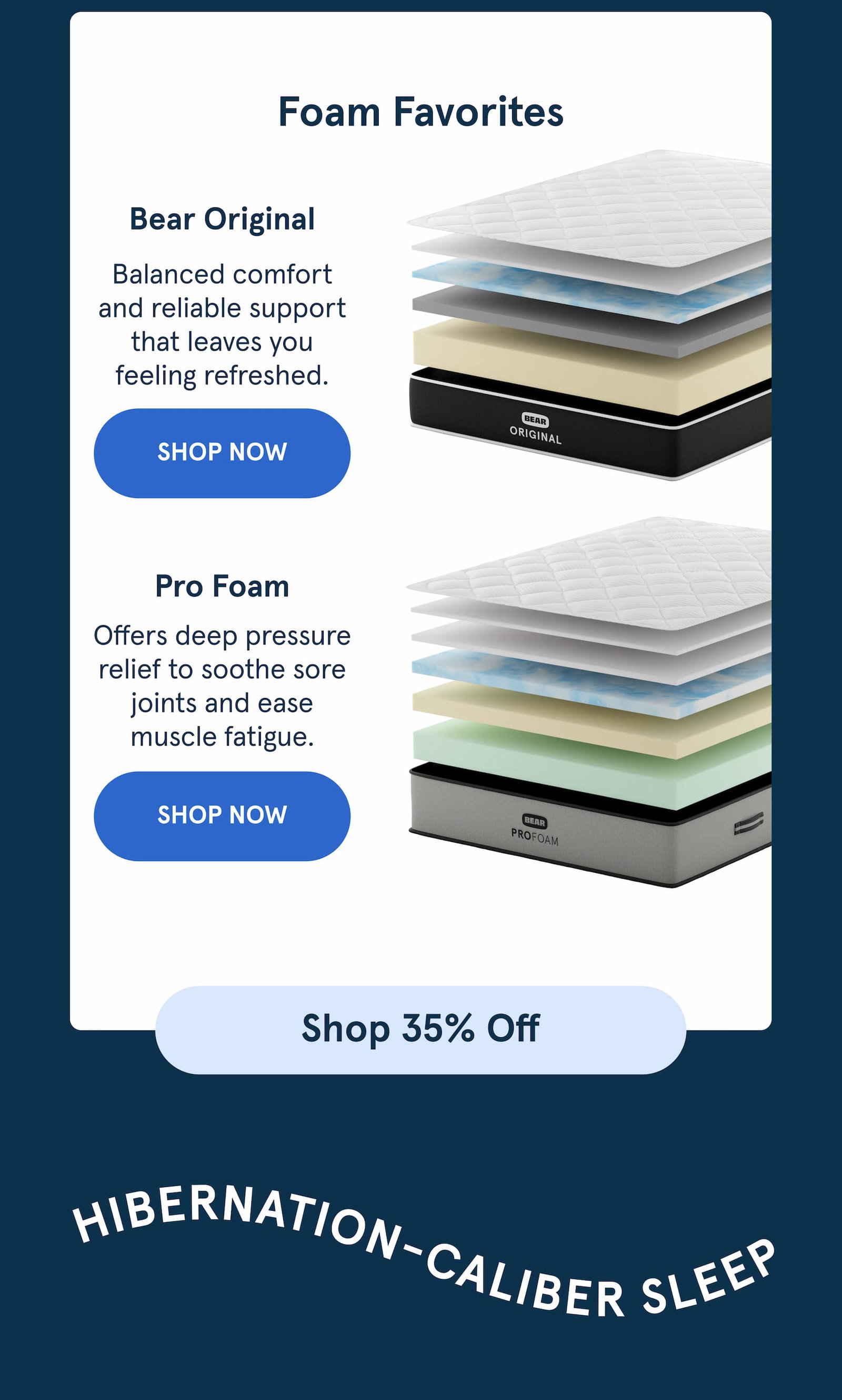 Foam Favorites