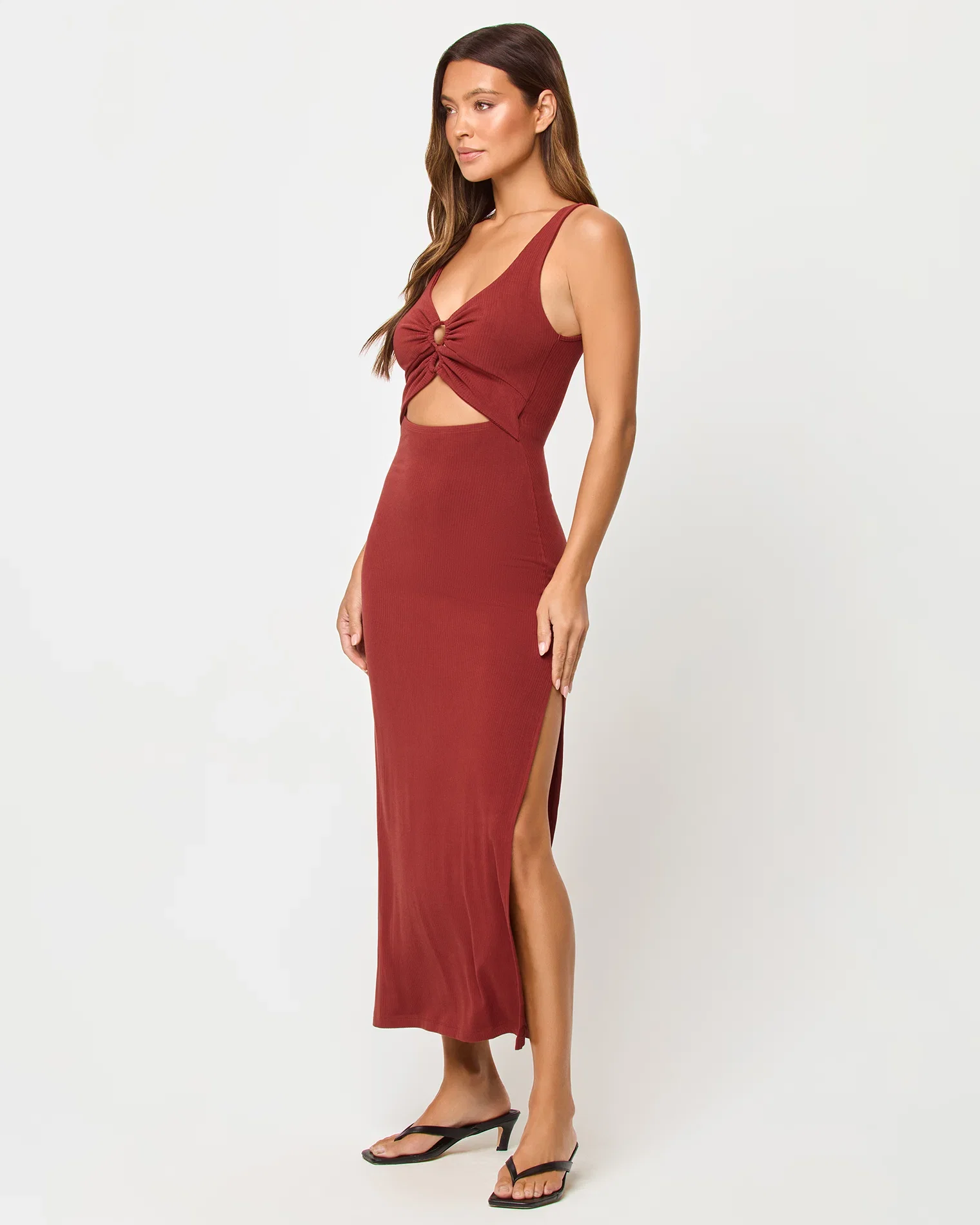 Image of LSPACE Dusty Fig Camille Dress