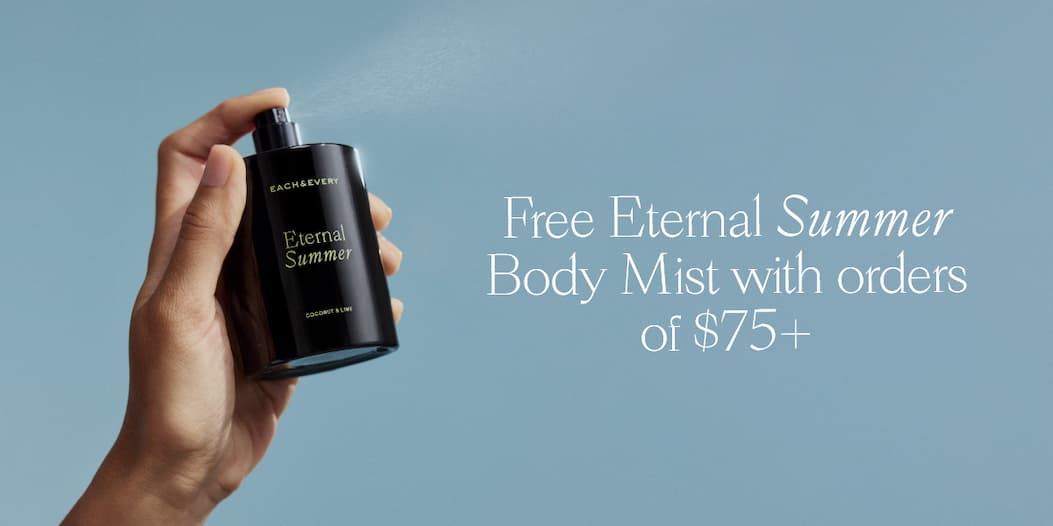 free eternal summer body mist with orders of $75+