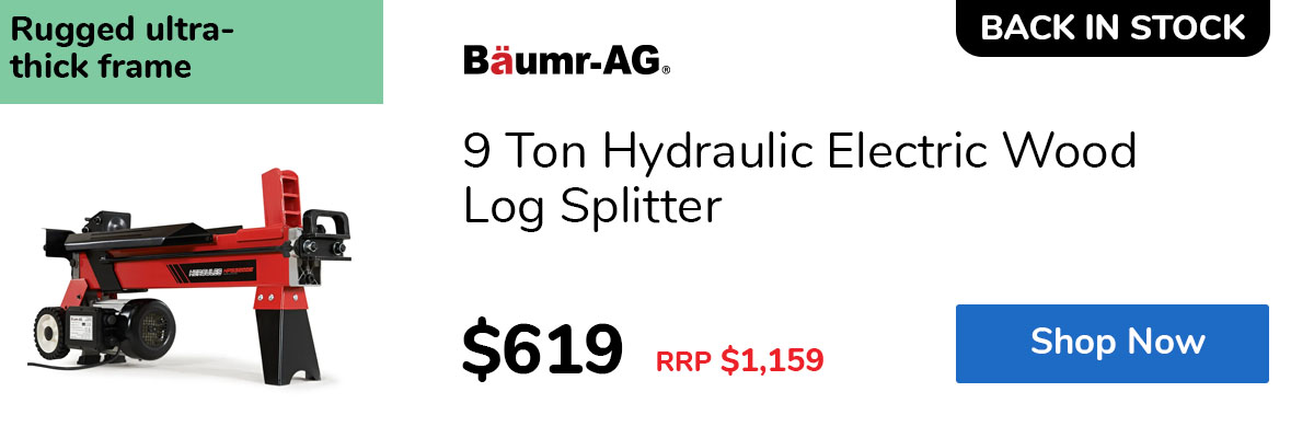 9 Ton Hydraulic Electric Wood Log Splitter