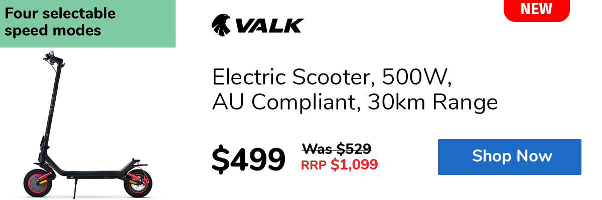 Electric Scooter, 500W, AU Compliant, 30km Range