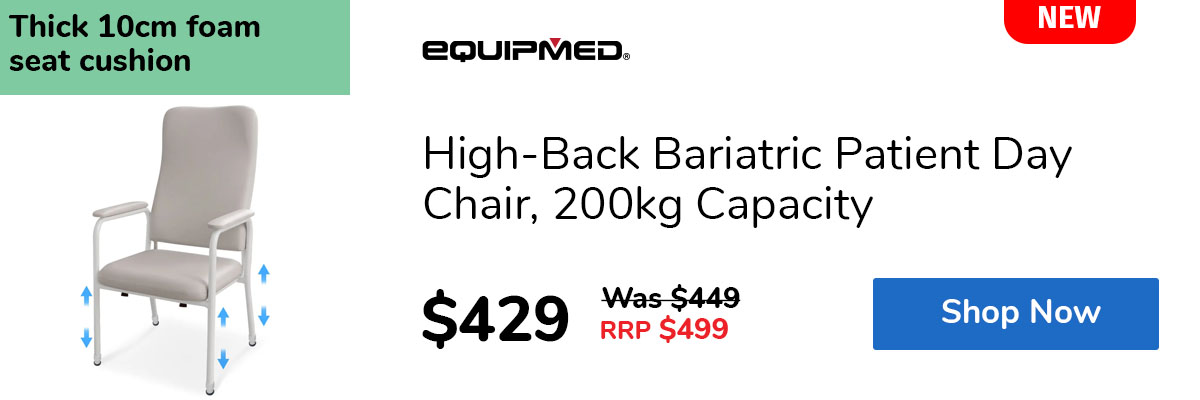 High-Back Bariatric Patient Day Chair, 200kg Capacity