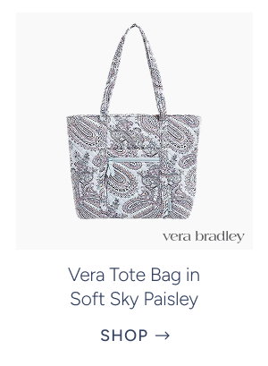 Vera Tote Bag in Soft Sky Paisley
