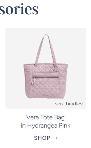 Vera Tote Bag in Hydrangea Pink