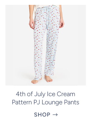 4th of July Ice Cream Pattern PJ Lounge Pants