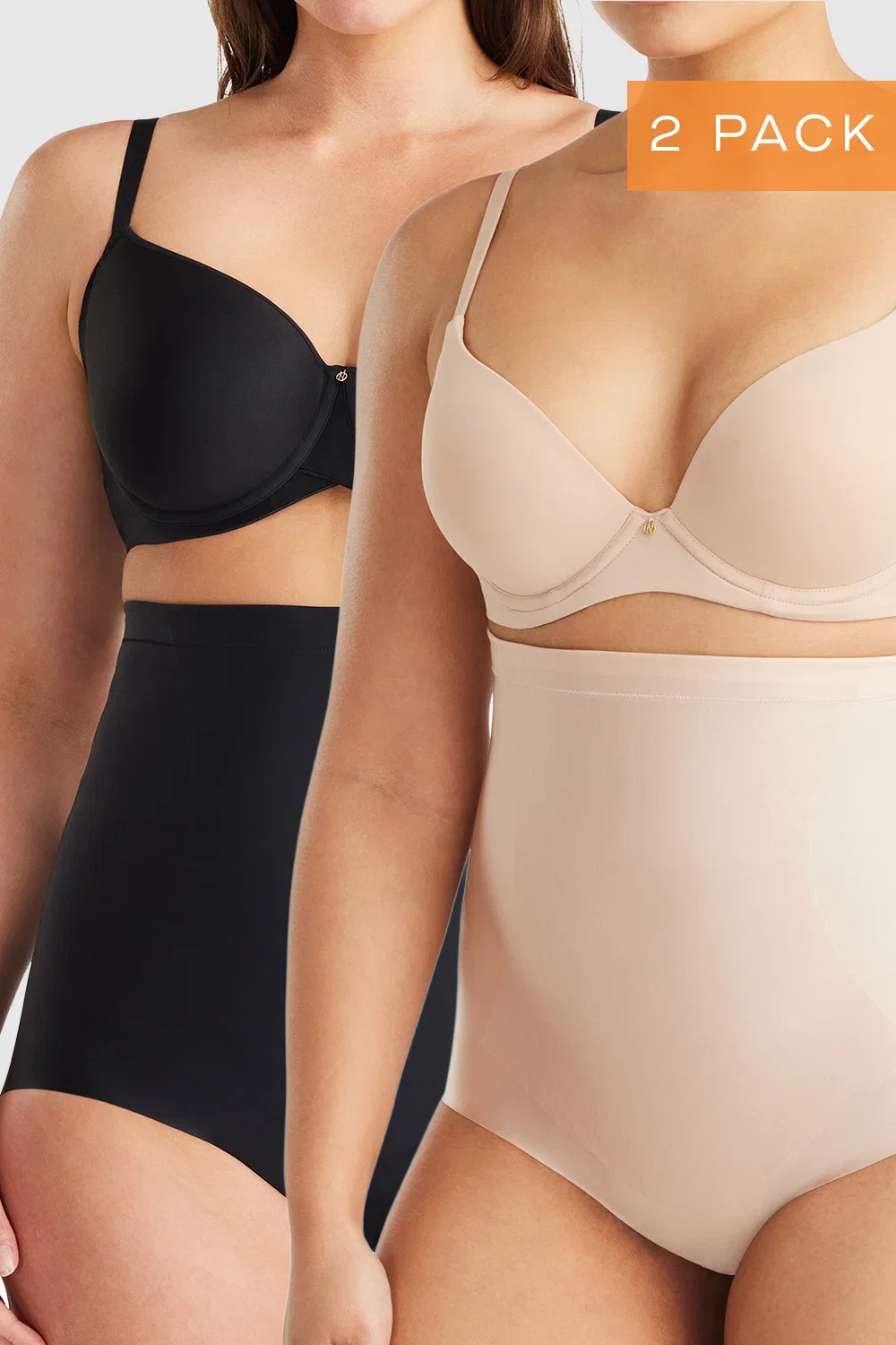Image of 2 Pack No VPL High Waisted Brief