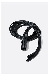 Lasso Vegan Leather Belt in Black