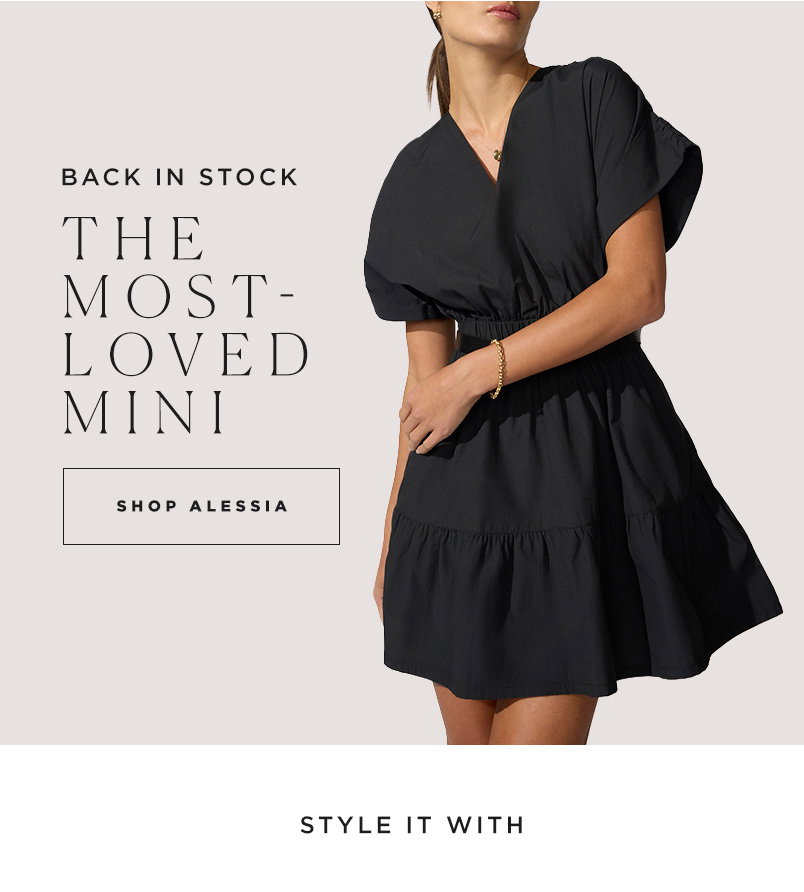 Women's Alessia Mini Dress in Black