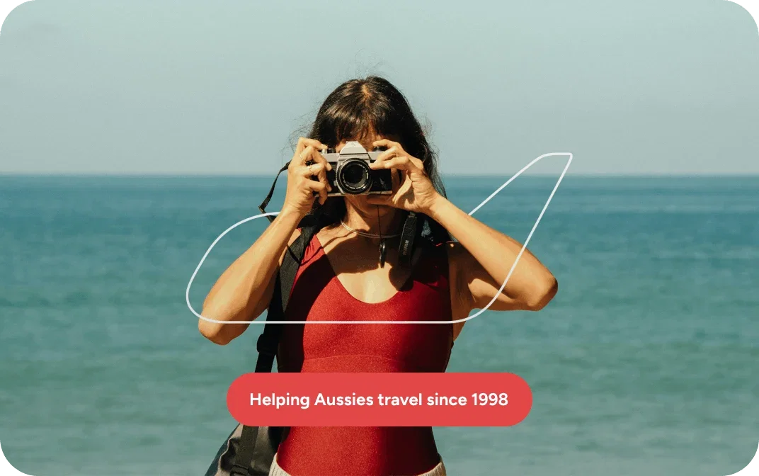 Person with a camera taking a photo