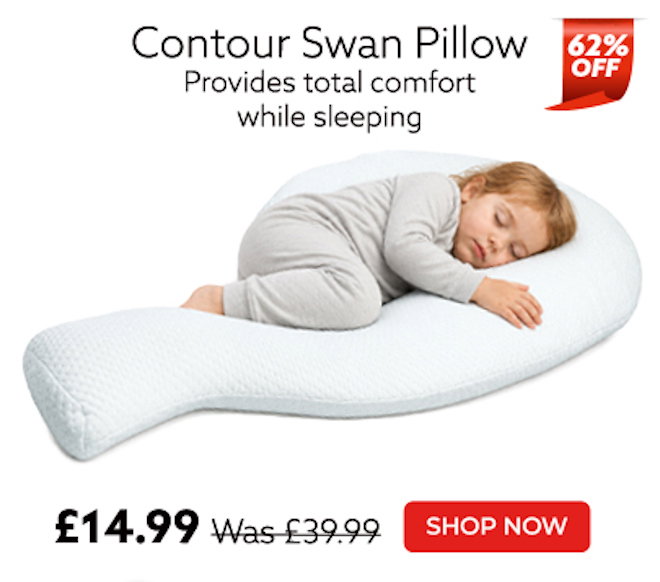 Contour Swan Pillow