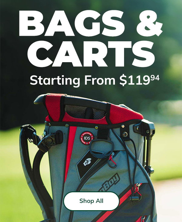 Bags & Carts FROM $119.94 - Shop NOW!