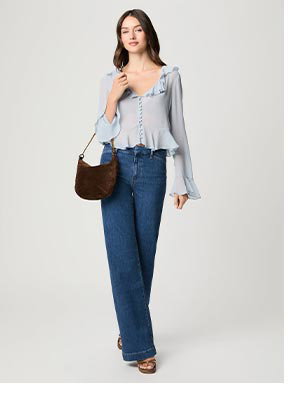 Getty Top in Stardust Blue