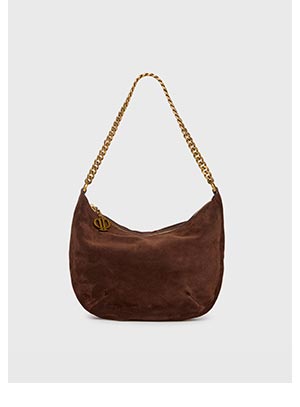 Kensi Small Bag in Chocolate Suede