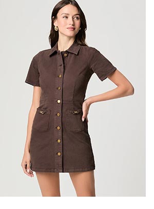 Clementine Dress in Rich Chocolate