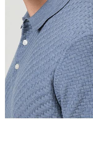 Kiko Sweater Polo in Tidal Wave