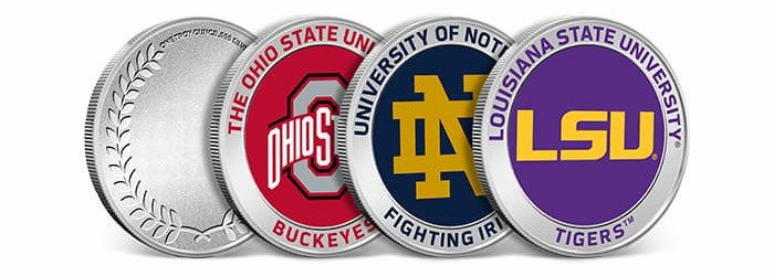 NEW ARRIVALS: Collegiate Collection Silver Rounds