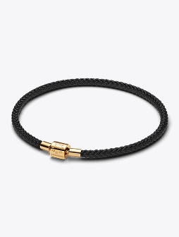 Shimmering Black Cord Bracelet
