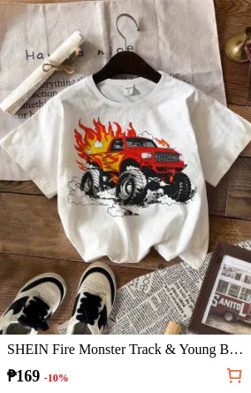 SHEIN Fire Monster Track & Young...