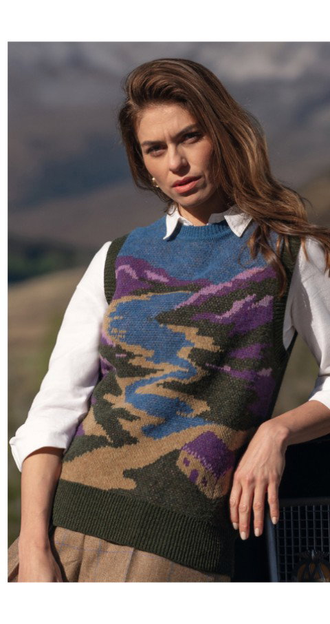 Ladies Highland Bothy Lambswool Slipover