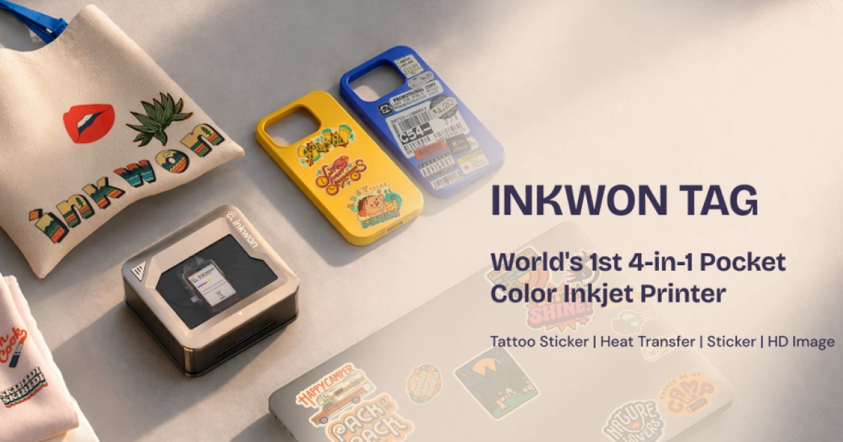INKWON Tag - World's 1st 4-in-1 Pocket Creative Studio
