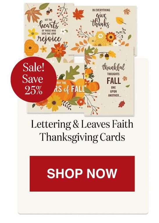 Lettering & Leaves Faith Thanksgiving Cards [Click here to Shop Now]