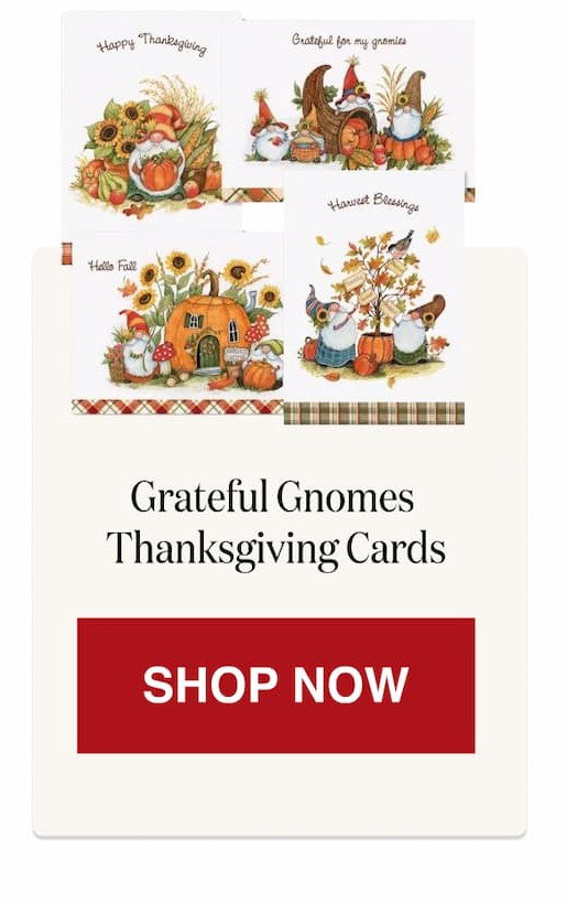 Grateful Gnomes Thanksgiving Cards [Click here to Shop Now]