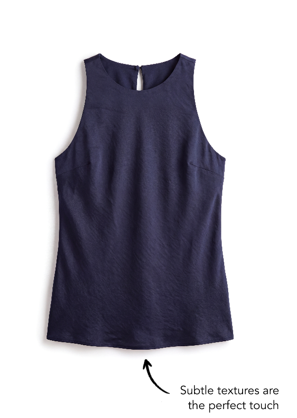 Round-Neck Sleeveless Minimalist Top