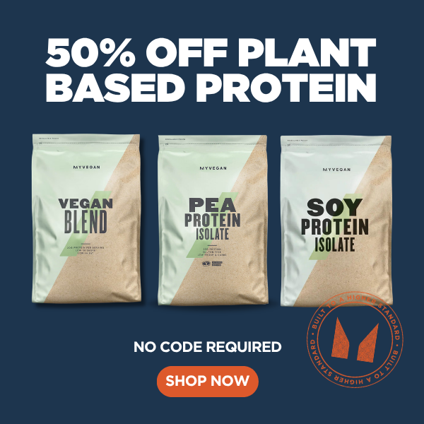 50% off plant based protein