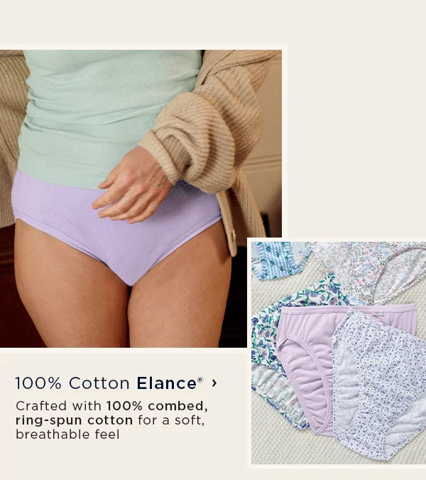 100% Cotton Elance / Crafted with 100% combed, rung-spin cotton for a soft, breathable feel