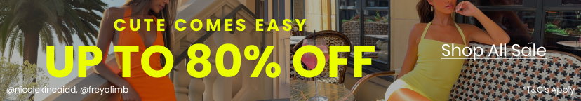 Cute Comes Easy. Up to 80 percent off. Shop All Sale. Terms and conditions apply. Markdowns Top Banner