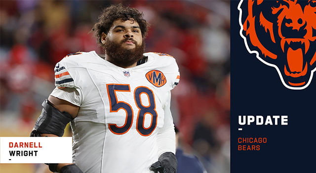 Bears OT Darnell Wright agrees to 4-year, $116M extension