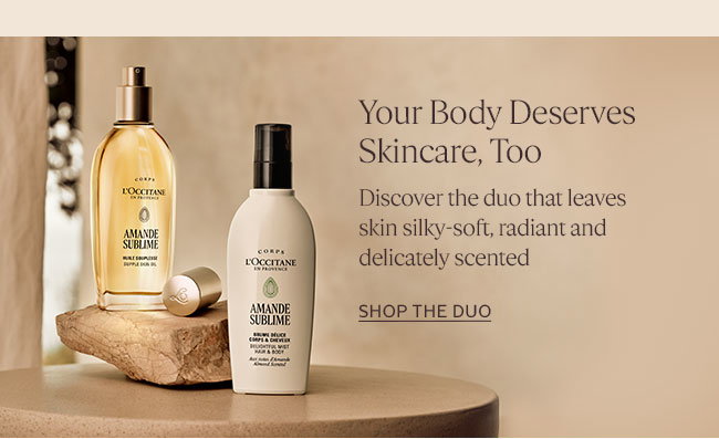 YOUR BODY DESERVES SKINCARE TOO | BECAUSE CARING FOR YOUR BODY SHOULD FEEL JUST AS LUXURIOUS AS CARING FOR YOUR SKIN | SHOP NOW