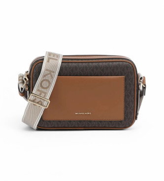 Bolso bandolera monograma marrón