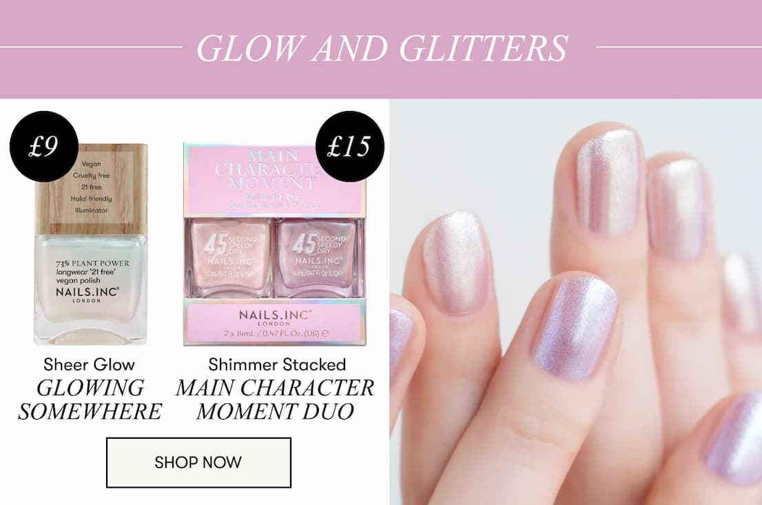 Shimmer nail polish