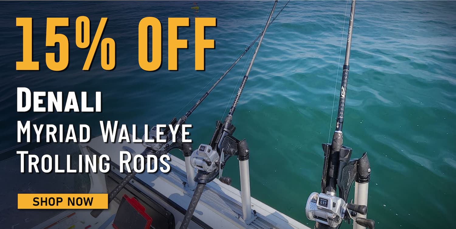 15% Off Denali Myriad Walleye Trolling Rods Shop Now