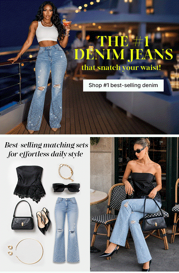 The #1 denim jeans that snatch your waist!