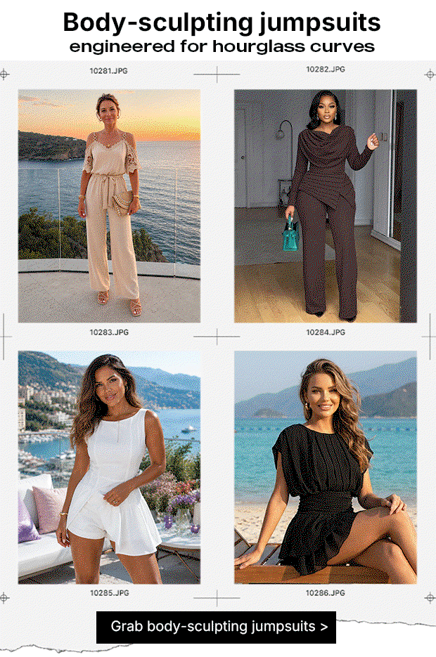 Body-sculpting jumpsuits engineered for hourglass curves