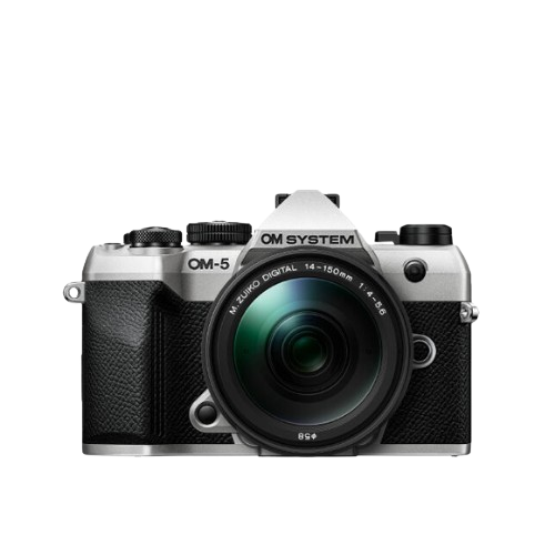 OM SYSTEM OM-5 II Silver with 14-150mm f/4.0-5.6 II Lens