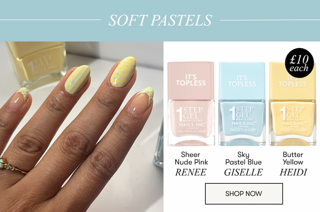 Pastel nail polish