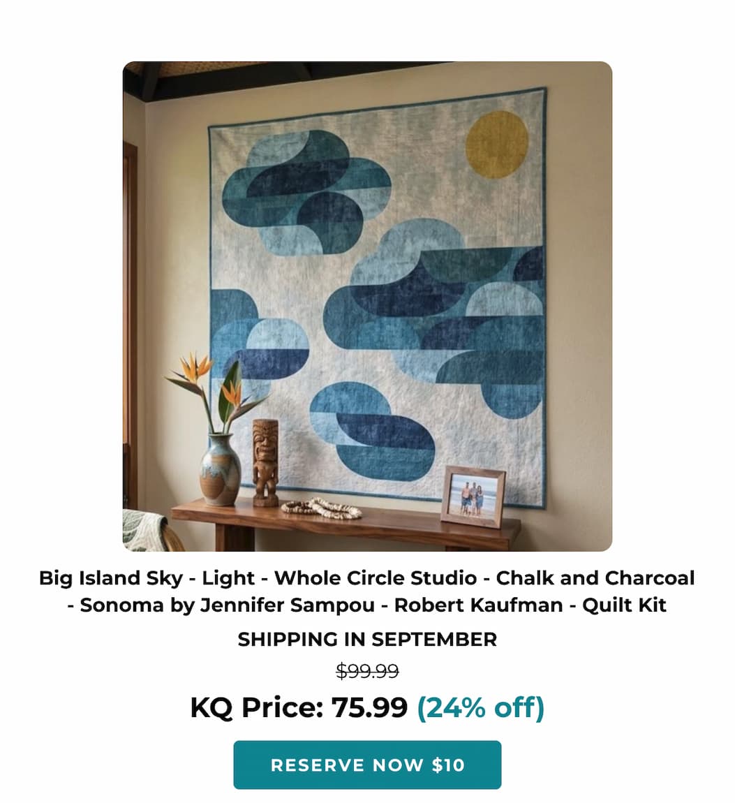 Bid Island Sky Quilt Kit