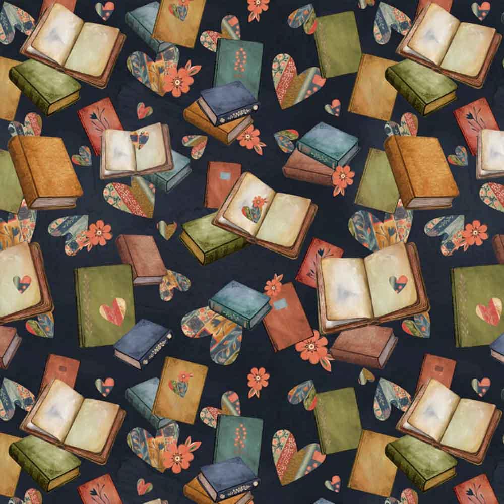 Image of P&B Textiles - Novella by Sally Barlow - Book - Navy - Yardage