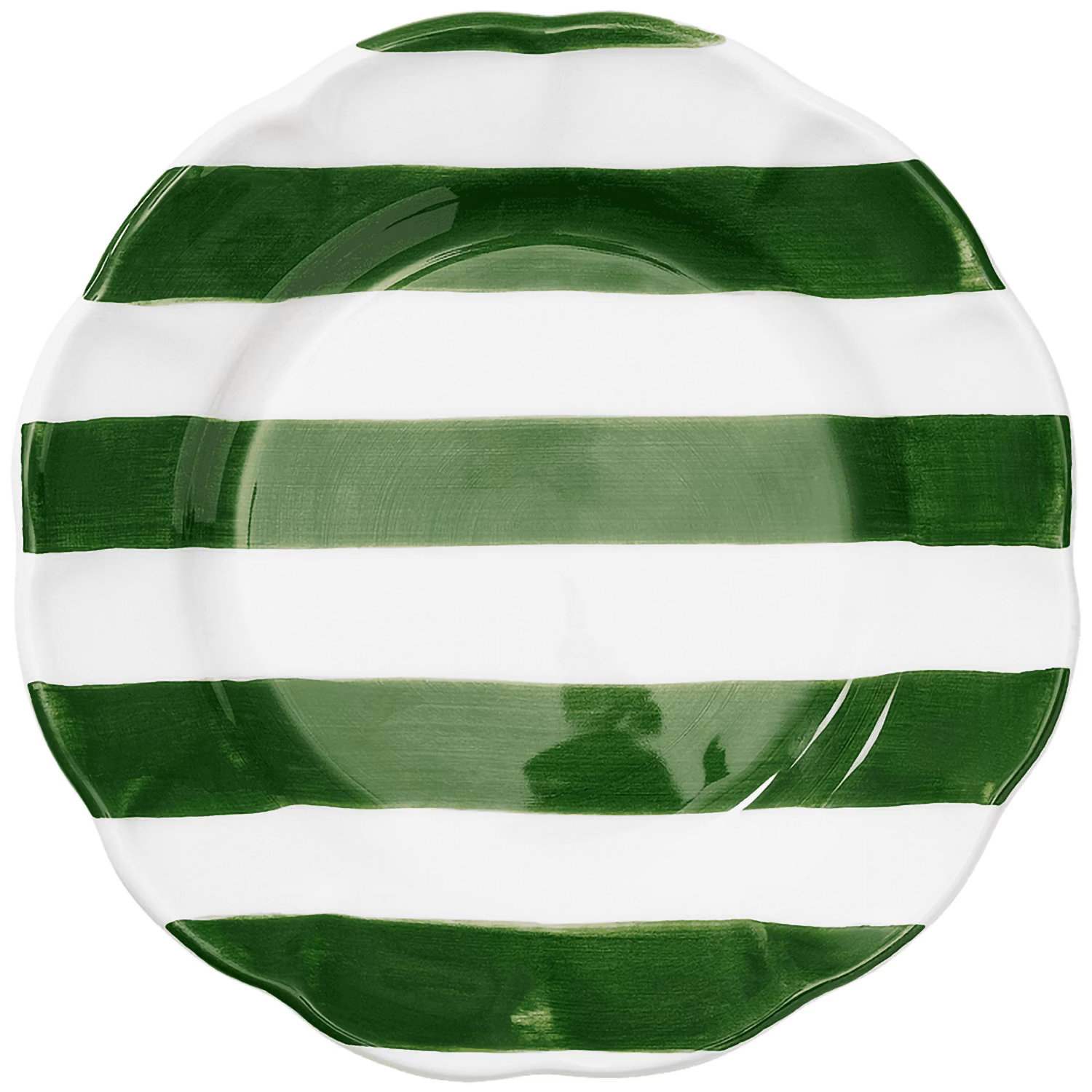 Stripe Beilagenteller 22 cm, Grün