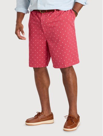 Elastic-Waist Cotton Shorts