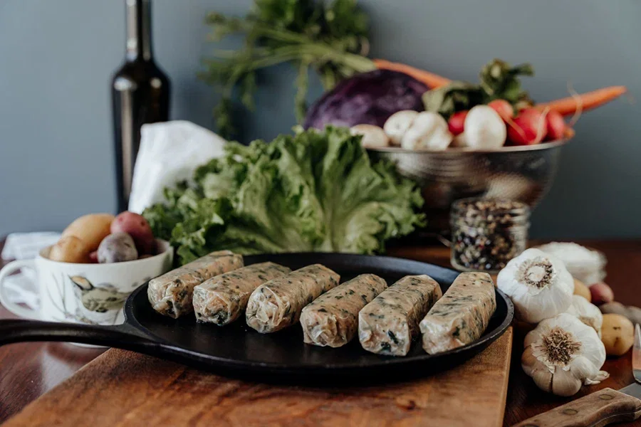 Image of Chicken Feta/Spinach Sausage Links - (5-6 links) 1 lb. pkg