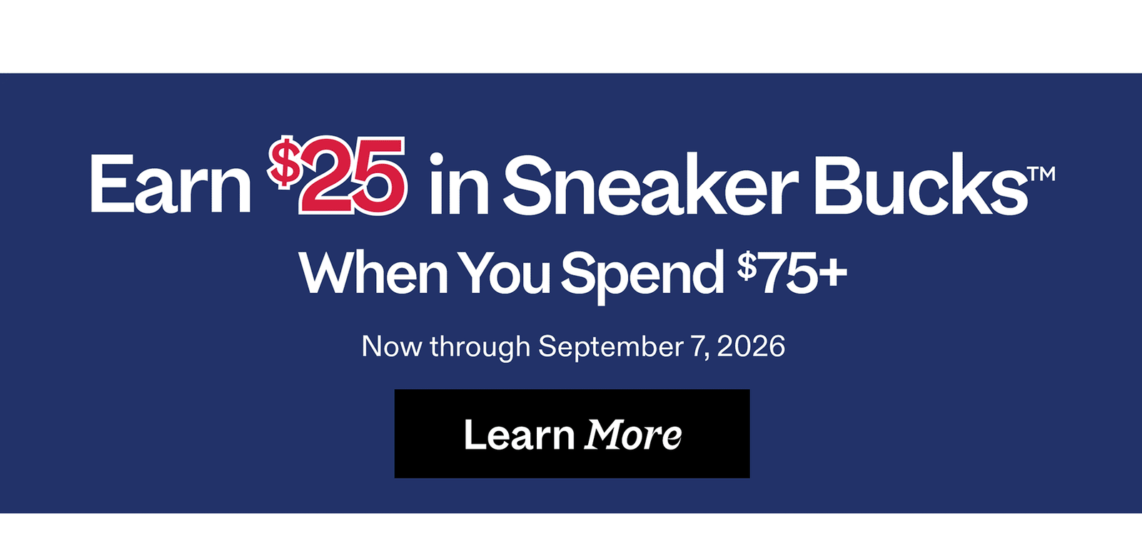Earn Sneakerbucks when you shop back to school!