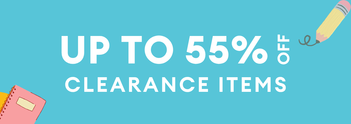 Up to 55% OFF CLEARANCE ITEMS