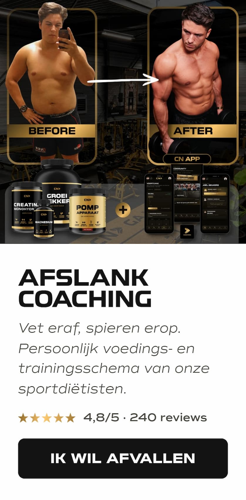 Afslank coaching - ik wil afvallen
