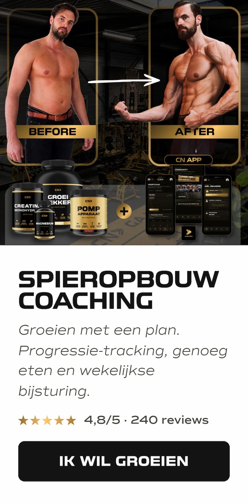 Spieropbouw coaching - Ik wil groeien