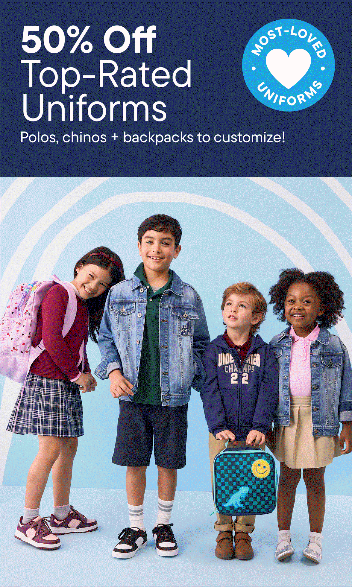 50% off Uniforms